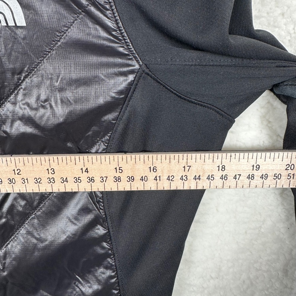 The North Face Womens Hybrid Primaloft Quilted Jacket Black Full Zip Mock Neck S - Picture 3 of 6